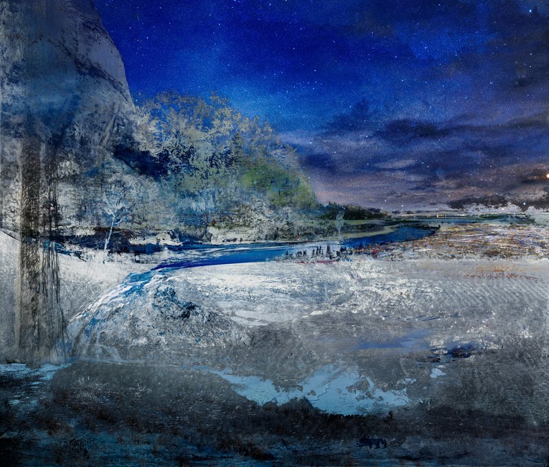 Alex Fischer, Tonight And Day (winter), 2018-07-15, 92×108″ / 2337×2743㎜, print